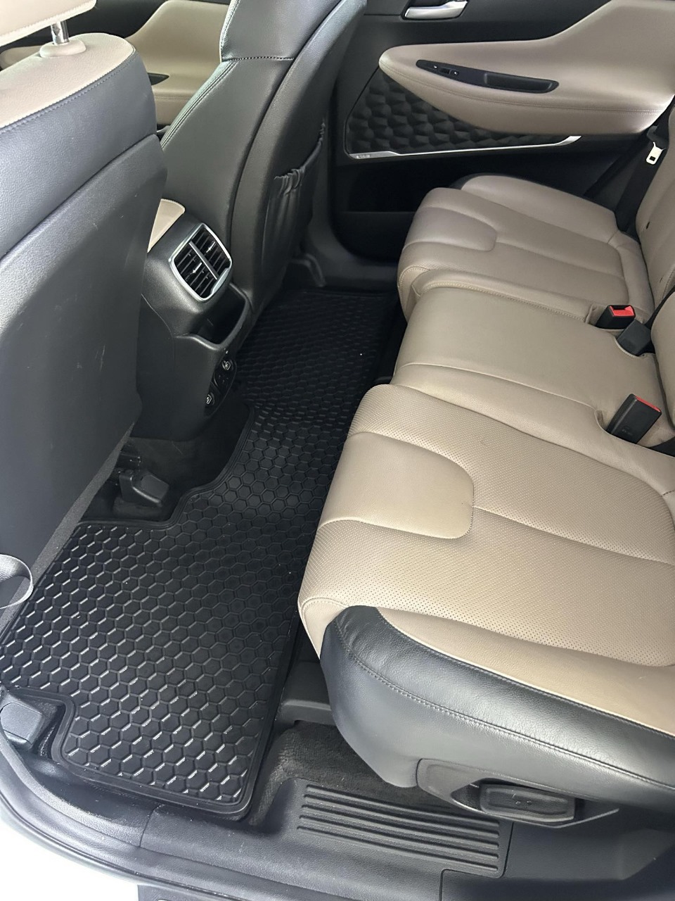 Luxury sedan before and after detailing